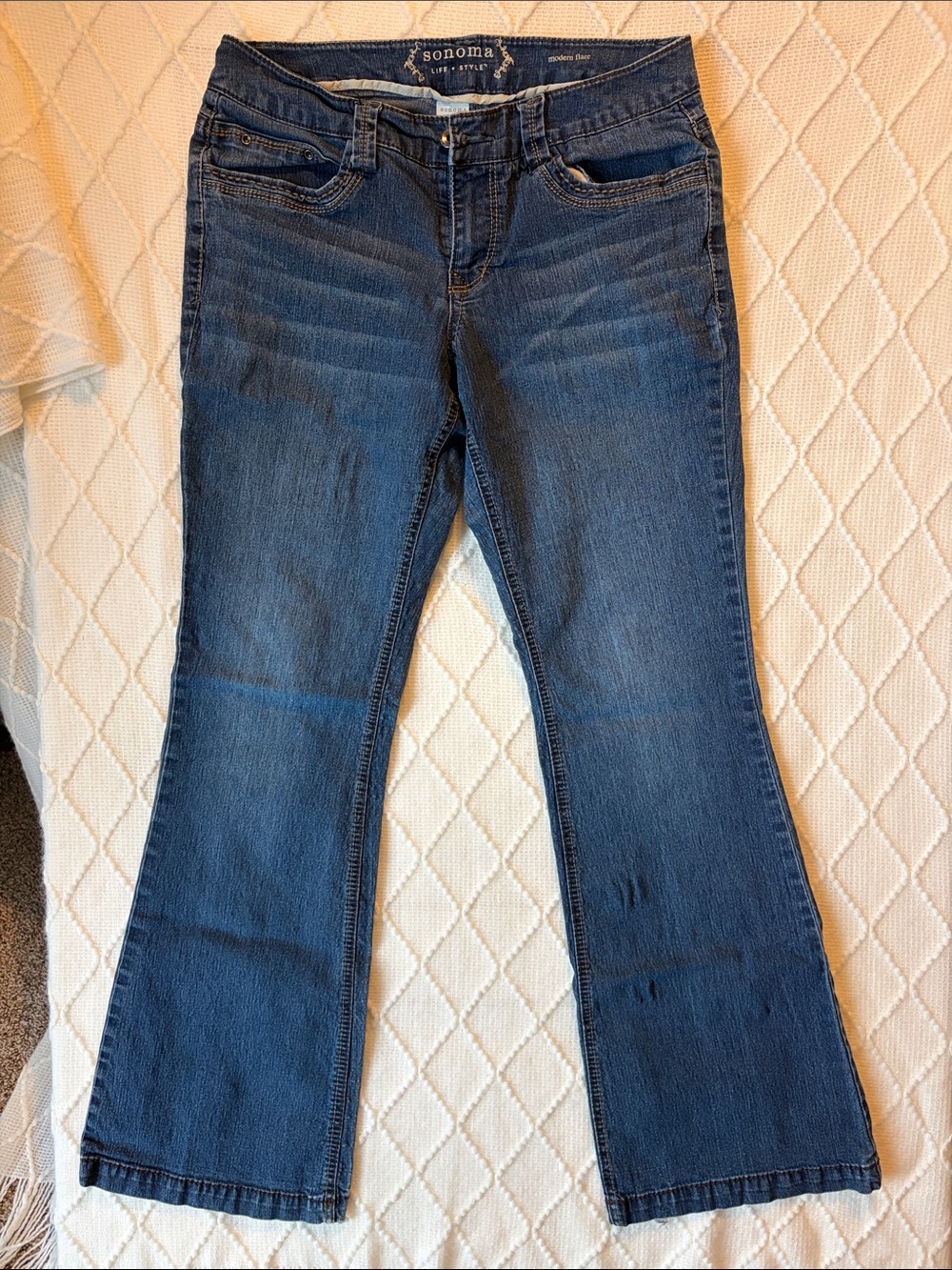 Sonoma Dark Blue Flare Jeans